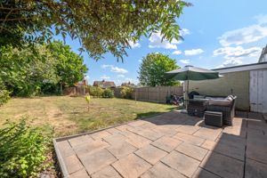 Rear garden/patio area- click for photo gallery